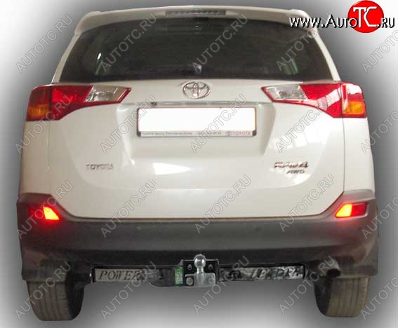 11 699 р. Фаркоп Лидер Плюс (съемный шар тип F, с нержавеющей пластиной) Toyota RAV4 XA40 5 дв. рестайлинг (2015-2019) (Без электропакета)  с доставкой в г. Вологда