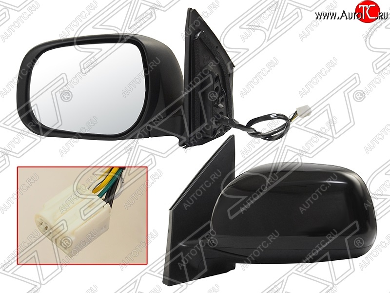 5 399 р. Боковое левое зеркало заднего вида (регулировка складное/обогрев) SAT Toyota RAV4 ( XA305, XA30) (2005-2013) 5 дв. дорестайлинг, 5 дв. 1-ый рестайлинг, 5 дв. 2-ой рестайлинг (Неокрашенное) с доставкой в г. Вологда Увеличить фотографию 1 5 399 р. Боковое левое зеркало заднего вида (регулировка складное/обогрев) SAT Toyota RAV4 ( XA305, XA30) (2005-2013) 5 дв. дорестайлинг, 5 дв. 1-ый рестайлинг, 5 дв. 2-ой рестайлинг (Неокрашенное) с доставкой в г. Вологда