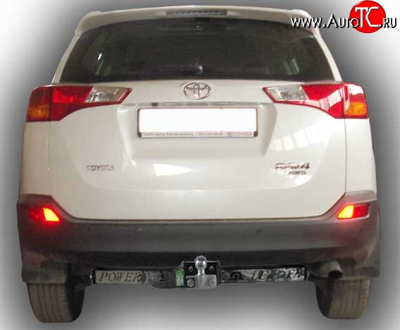 11 699 р. Фаркоп Лидер Плюс (с нерж.пластиной) Toyota RAV4 XA30 5 дв. 2-ой рестайлинг (2010-2013) (Без электропакета)  с доставкой в г. Вологда