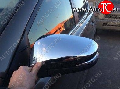 4 199 р. Накладки на зеркала CT v1 Toyota RAV4 XA40 5 дв. дорестайлинг (2012-2015) (Неокрашенные)  с доставкой в г. Вологда