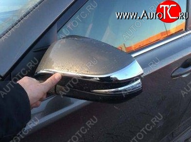 2 999 р. Накладки на зеркала CT v2 Toyota RAV4 XA40 5 дв. дорестайлинг (2012-2015) (Неокрашенные)  с доставкой в г. Вологда
