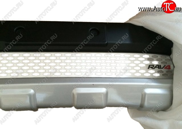 18 399 р. Накладка на передний бампер CT v2 Toyota RAV4 XA40 5 дв. дорестайлинг (2012-2015) (Неокрашенная)  с доставкой в г. Вологда
