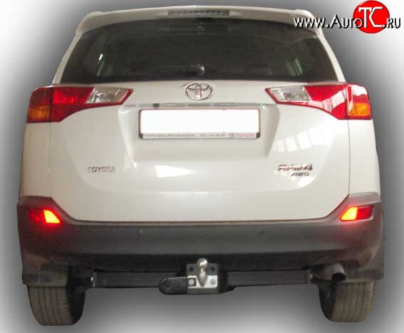 10 249 р. Фаркоп Лидер Плюс (до 2000 кг) Toyota RAV4 XA40 5 дв. дорестайлинг (2012-2015) (Без электропакета)  с доставкой в г. Вологда