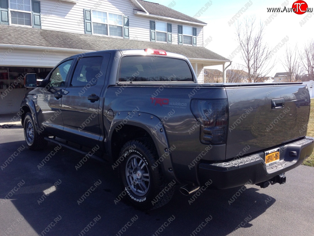14 099 р. Накладки на колёсные арки BUSHWACKER Toyota Tundra XK50 дорестайлинг (2007-2009) (Неокрашенные)  с доставкой в г. Вологда