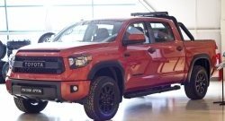 1 249 р. Реснички на фары RA Toyota Tundra XK50 2-ой рестайлинг (2013-2022) (Неокрашенные)  с доставкой в г. Вологда. Увеличить фотографию 3