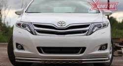 19 799 р. Защита переднего бампера двойная Souz-96 (d42/42) Toyota Venza GV10 дорестайлинг (2008-2012)  с доставкой в г. Вологда. Увеличить фотографию 2
