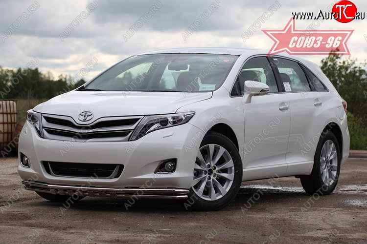 19 799 р. Защита переднего бампера двойная Souz-96 (d42/42) Toyota Venza GV10 дорестайлинг (2008-2012)  с доставкой в г. Вологда