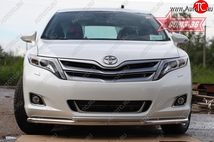 18 089 р. Защита переднего бампера одинарная Souz-96 (d60/42) Toyota Venza GV10 дорестайлинг (2008-2012)  с доставкой в г. Вологда