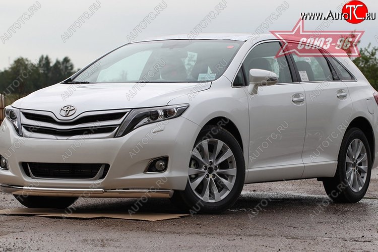 18 449 р. Защита переднего бампера двойная Souz-96 (d75х42/42) Toyota Venza GV10 дорестайлинг (2008-2012)  с доставкой в г. Вологда
