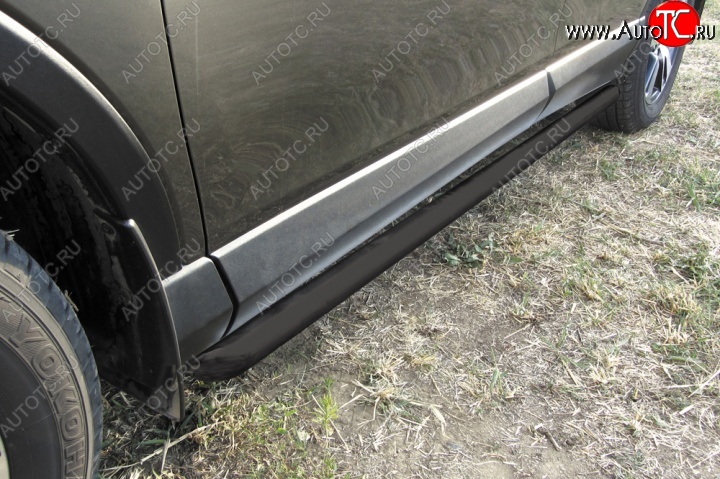 11 549 р. Защита порогов Slitkoff Toyota Venza GV10 рестайлинг (2012-2016) (Цвет: серебристый)  с доставкой в г. Вологда