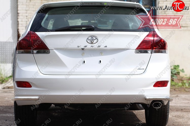 8 549 р. Защита заднего бампера из боковых уголков Souz-96 (d42) Toyota Venza GV10 дорестайлинг (2008-2012)  с доставкой в г. Вологда