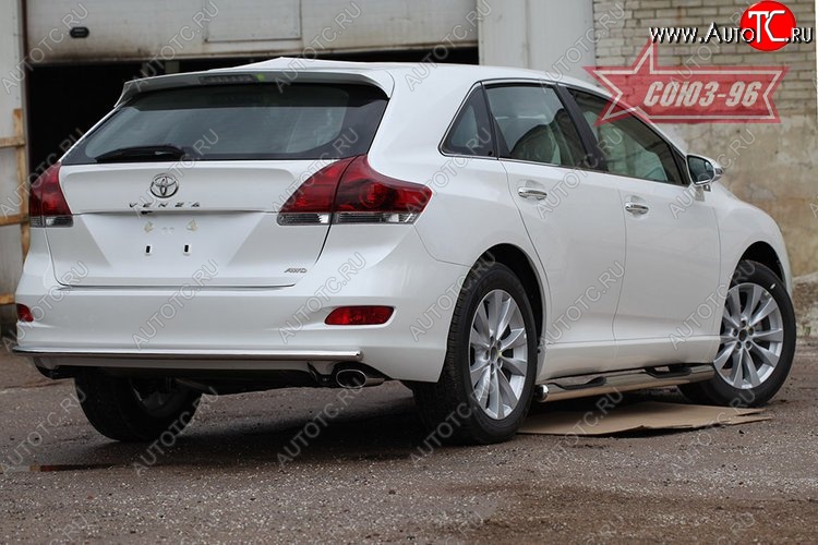 13 409 р. Защита заднего бампера Souz-96 (d42) Toyota Venza GV10 дорестайлинг (2008-2012)  с доставкой в г. Вологда