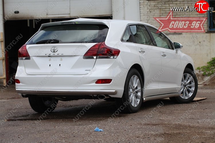 15 839 р. Защита заднего бампера рестайлинг Souz-96 Long (d60) Toyota Venza GV10 дорестайлинг (2008-2012)  с доставкой в г. Вологда