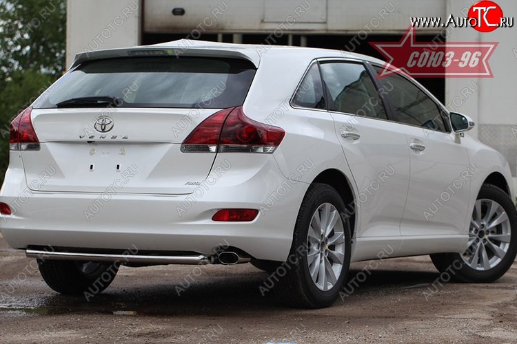 13 949 р. Защита заднего бампера Souz-96 Short (d60) Toyota Venza GV10 дорестайлинг (2008-2012)  с доставкой в г. Вологда