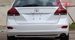 2 999 р. Защита заднего бампера из овальной трубы Souz-96 горизонтальная (в 75х42) Toyota Venza GV10 дорестайлинг (2008-2012)  с доставкой в г. Вологда. Увеличить фотографию 3