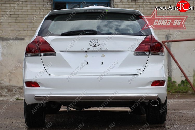 15 929 р. Защита задняя овальная 75х42 Toyota Venza GV10 дорестайлинг (2008-2012)  с доставкой в г. Вологда