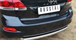 13 549 р. Одинарная защита заднего бампера из трубы диаметром 63 мм SLITKOFF Toyota Venza GV10 рестайлинг (2012-2016)  с доставкой в г. Вологда. Увеличить фотографию 2