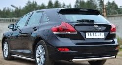 13 549 р. Одинарная защита заднего бампера из трубы диаметром 63 мм SLITKOFF Toyota Venza GV10 рестайлинг (2012-2016)  с доставкой в г. Вологда. Увеличить фотографию 4