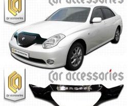 2 399 р. Дефлектор капота CA-Plastic  Toyota Verossa (2001-2004) (серия Classic черный, Без надписи)  с доставкой в г. Вологда. Увеличить фотографию 2