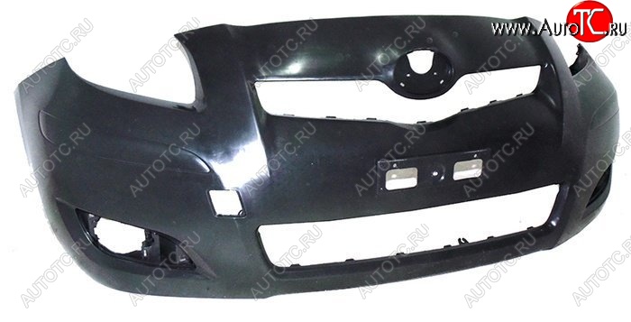 5 199 р. Передний бампер SAT  Toyota Yaris  XP90 (2008-2010) рестайлинг, хэтчбэк 3 дв., рестайлинг, хэтчбэк 5 дв. (Неокрашенный)  с доставкой в г. Вологда