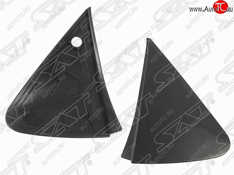 439 р. Левая накладка основания зеркала (треугольник) SAT  Toyota Vitz  XP90 - Yaris  XP90  с доставкой в г. Вологда
