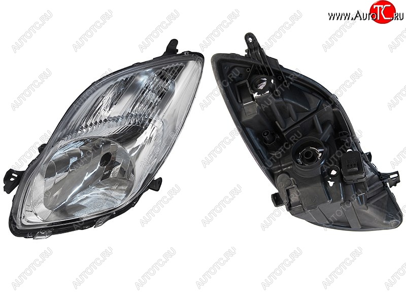 8 249 р. Левая фара SAT (с корректором, евросвет) Toyota Vitz XP90 хэтчбэк 5 дв. дорестайлинг (2005-2007)  с доставкой в г. Вологда