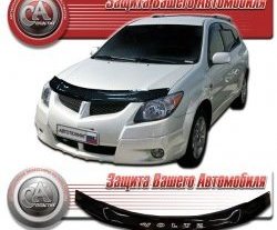 1 899 р. Дефлектор капота CA-Plastic  Toyota Voltz (2002-2004) (серия Classic черный, Без надписи)  с доставкой в г. Вологда. Увеличить фотографию 2