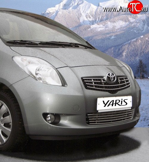 269 р. Декоративная вставка воздухозаборника Novline Toyota Yaris XP130 хэтчбэк 5 дв. дорестайлинг (2010-2014)  с доставкой в г. Вологда