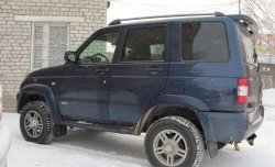 7 399 р. Рейлинги Ралекс-Тюнинг  Уаз Патриот  Спорт (2012-2013) (Нагрузка до 100 кг (усиленные кронштейны башмаков 4 штуки) (2 башмака))  с доставкой в г. Вологда. Увеличить фотографию 2