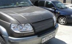 11 699 р. Решётка радиатора Премиум  Уаз Патриот  3163 5 дв. (2005-2013) дорестайлинг (Неокрашенная)  с доставкой в г. Вологда. Увеличить фотографию 2