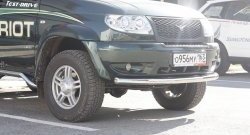 5 249 р. Одинарная защита переднего бампера диаметром 63 мм Petroil Tuning Уаз Патриот 3163 5 дв. дорестайлинг (2005-2013)  с доставкой в г. Вологда. Увеличить фотографию 2