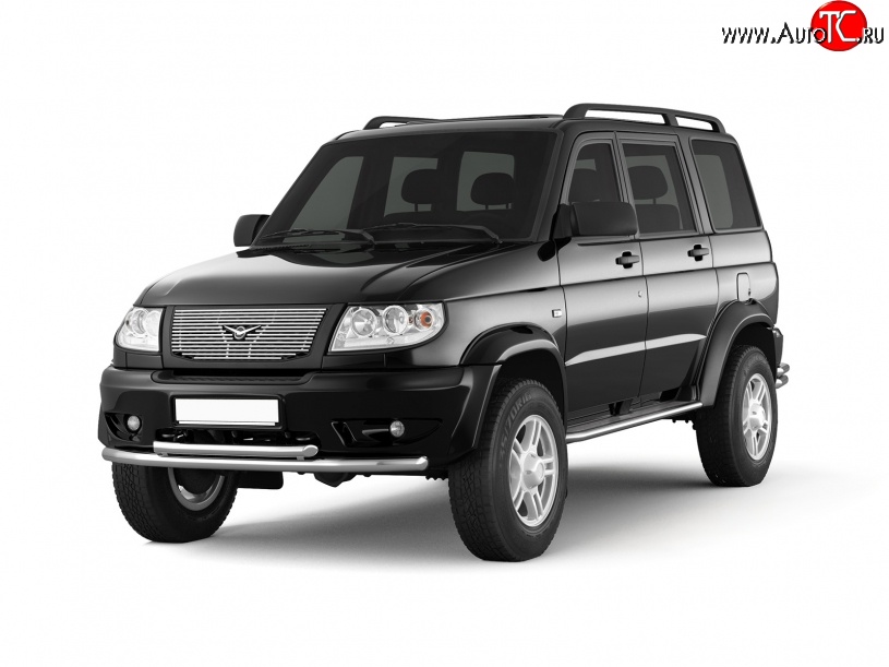 13 999 р. Широкая защита порогов Petroil Tuning Уаз Патриот 3163 5 дв. дорестайлинг (2005-2013)  с доставкой в г. Вологда