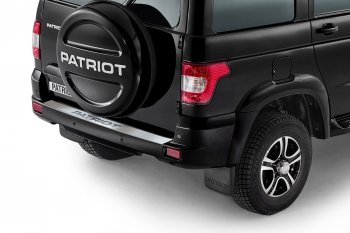 2 429 р. Защитная накладка заднего бампера Petroil Tuning Уаз Патриот 3163 5-дв. 1-ый рестайлинг (2014-2016)  с доставкой в г. Вологда. Увеличить фотографию 2