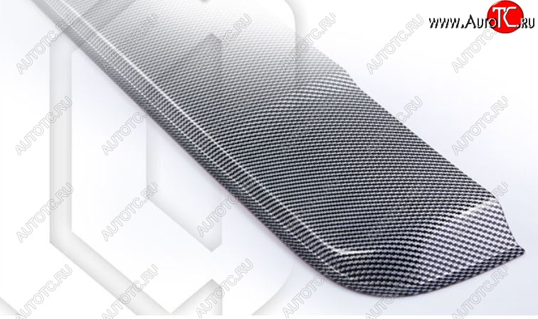 2 559 р. Универсальный дефлектор люка CA-Plastiс (1040 мм)   (Шелкография карбон-серебро)  с доставкой в г. Вологда