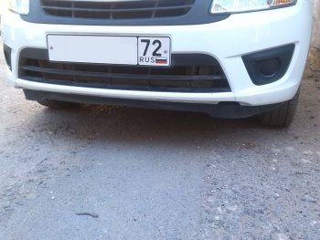 579 р. Универсальная губа (юбка) переднего бампера Cruze Style Renault Clio KH98 дорестайлинг универсал (2012-2016)  с доставкой в г. Вологда. Увеличить фотографию 17