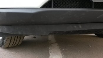 579 р. Универсальная губа (юбка) переднего бампера Cruze Style Renault Clio KH98 дорестайлинг универсал (2012-2016)  с доставкой в г. Вологда. Увеличить фотографию 18