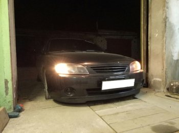 579 р. Универсальная губа (юбка) переднего бампера Cruze Style Renault Clio KH98 дорестайлинг универсал (2012-2016)  с доставкой в г. Вологда. Увеличить фотографию 11
