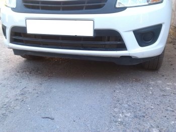 579 р. Универсальная губа (юбка) переднего бампера Cruze Style Renault Clio KH98 дорестайлинг универсал (2012-2016)  с доставкой в г. Вологда. Увеличить фотографию 12