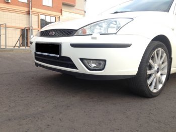579 р. Универсальная губа (юбка) переднего бампера Cruze Style Renault Clio KH98 дорестайлинг универсал (2012-2016)  с доставкой в г. Вологда. Увеличить фотографию 16