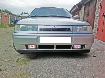 579 р. Универсальная губа (юбка) переднего бампера Cruze Style Renault Clio KH98 дорестайлинг универсал (2012-2016)  с доставкой в г. Вологда. Увеличить фотографию 6