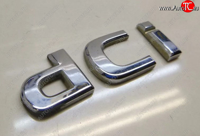 1 079 р. Эмблема крышки багажника dCi Mitsubishi Pajero Pinin 1 5 дв. (1999-2005) (Хром)  с доставкой в г. Вологда