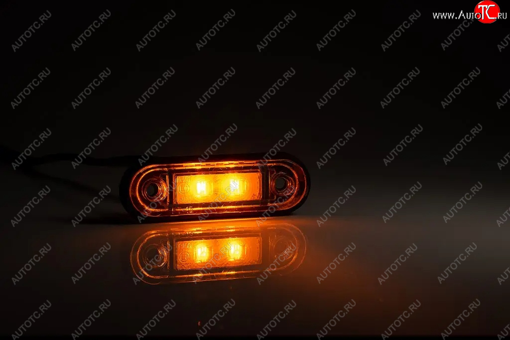 479 р. Фонарь габаритный (с проводом LED 85x27x19) FRISTOM   (жёлтый)  с доставкой в г. Вологда