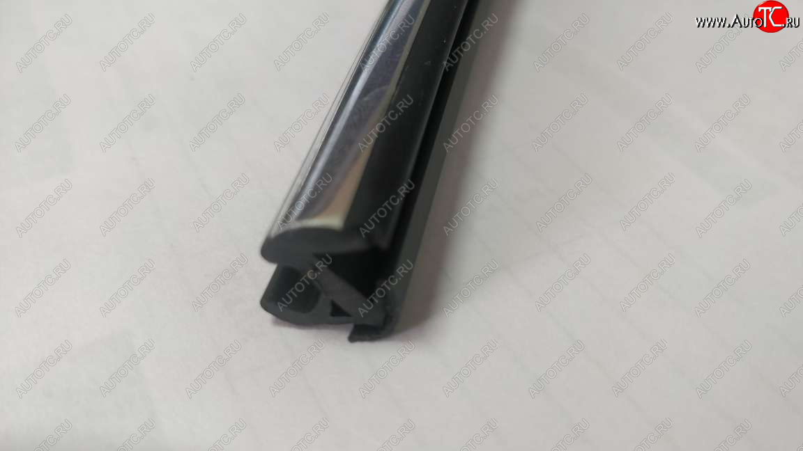 109 р. Универсальный уплотнитель FlexLine (8 mm U-LIP 2 лепестка, хромированная полоса, 1 погонный метр) Nissan Primera 3 универсал P12 (2002-2008)  с доставкой в г. Вологда