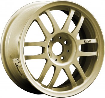 Кованый диск Slik Classik 6.5x15 (Металлик золотой) Лада Приора 2172 хэтчбек дорестайлинг (2008-2014) 4x98.0xDIA58.6xET37.0