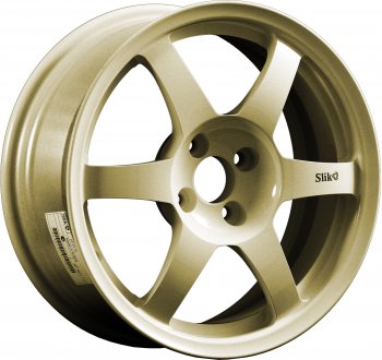 Кованый диск Slik Classik 6.5x16 (Металлик золотой) Chevrolet Monza 4 рестайлинг (2022-2025) 5x105.0xDIA56.6xET44.0