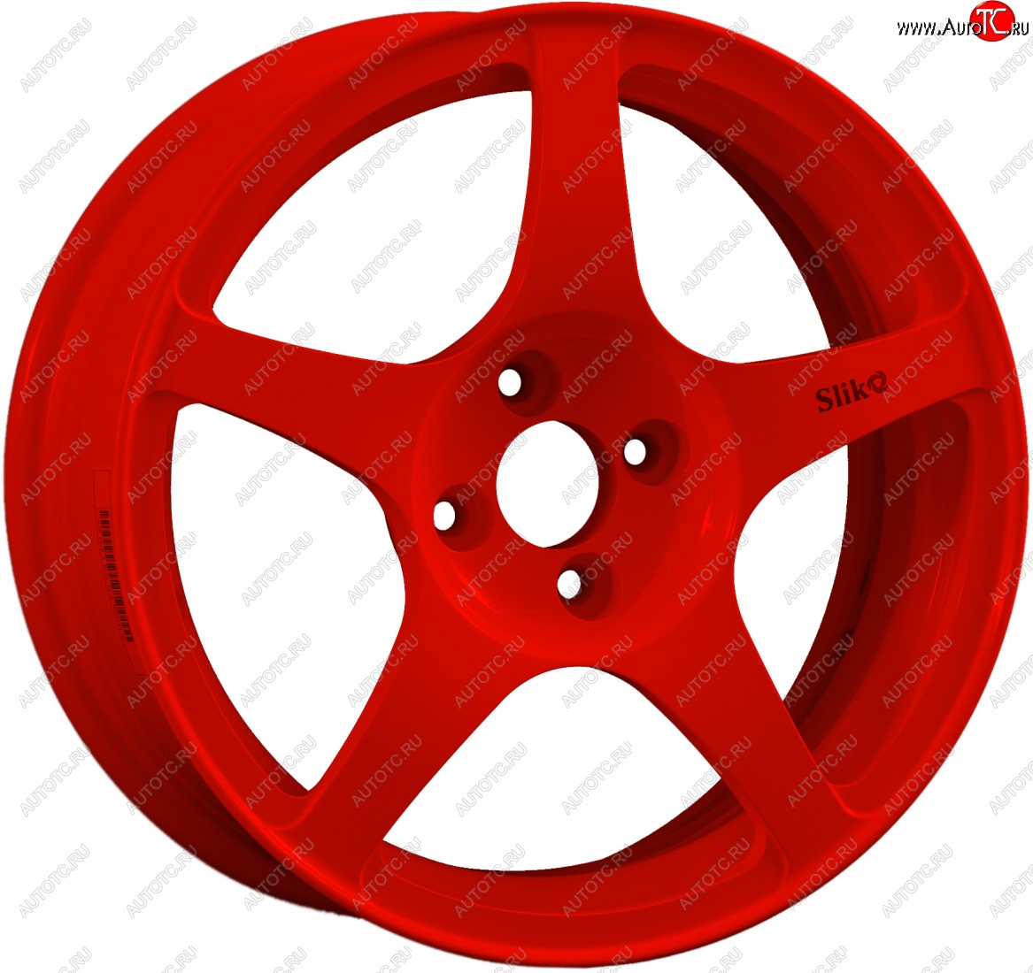 10 349 р. Кованый диск Slik classik R16x6.5 Красный (RED) 6.5x16 Lifan 630 (2013-2014) 4x100.0xDIA54.1xET45.0 (Цвет: RED)