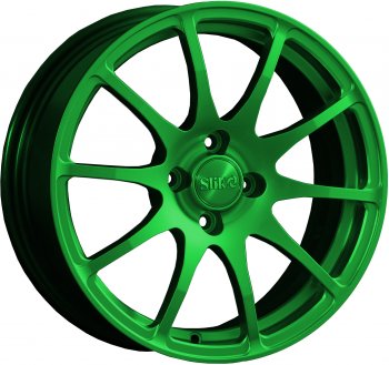 Кованый диск Slik classik R16x6.5 Зеленый (GREEN) 6.5x16 Chevrolet Monza 4 рестайлинг (2022-2025) 5x105.0xDIA56.6xET44.0