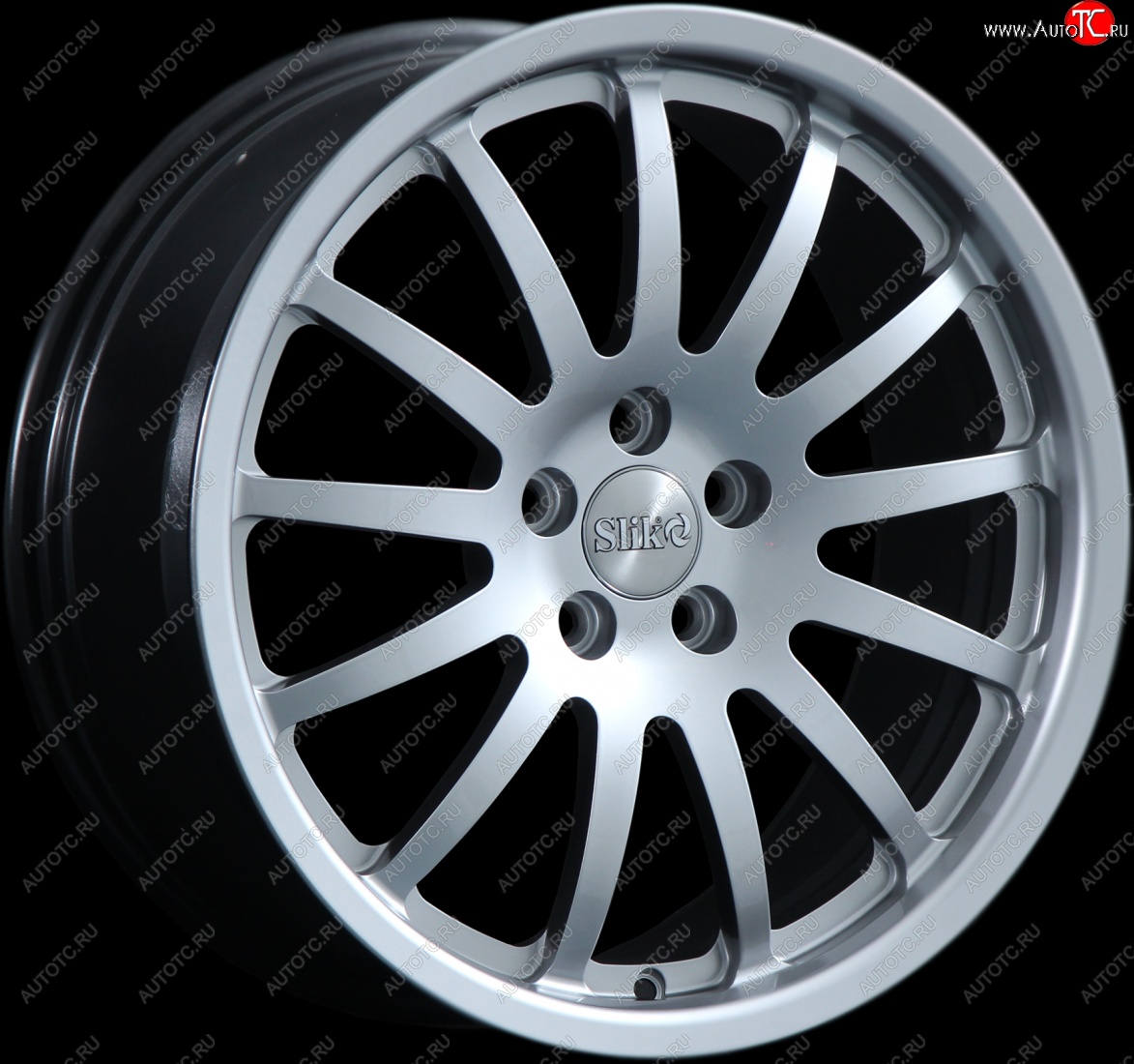 14 399 р. Кованый диск Slik classik R17x7.5 Серебристый светлый (S16) 7.5x17 KIA Sorento XM рестайлинг (2012-2015) 5x114.3xDIA67.1xET35.0 (Цвет: S16)