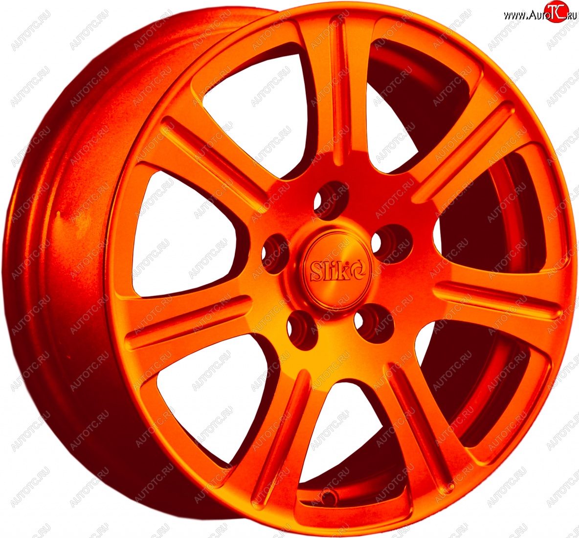 11 899 р. Кованый диск Slik Classic L-1815 6.5x15 Lifan 630 (2013-2014) 4x100.0xDIA54.1xET45.0 (Ярко оранжевый (ORANGE))