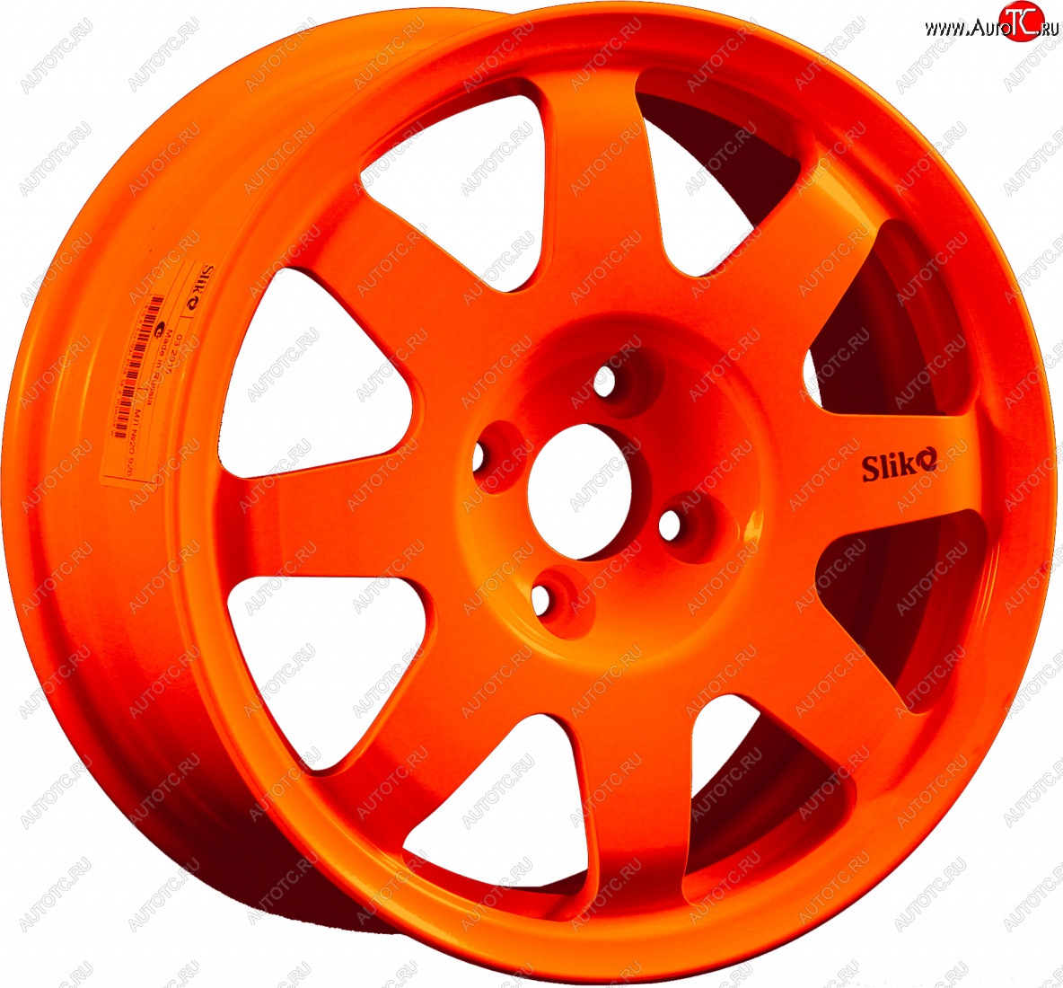 7 460 р. Кованый диск Slik Classic Sport L-181S 5.5x15 Lifan 630 (2013-2014) 4x100.0xDIA54.1xET45.0 (Ярко оранжевый (ORANGE))